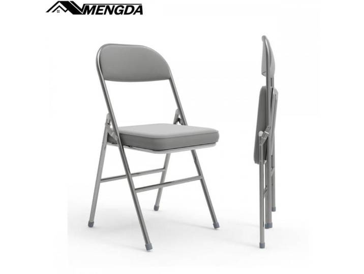 Lot de 2 chaises pliantes-MENGDA-Chaises de salle à manger portables-Pour cuisine bar restaurant Bureau-Jusqu'à175kg-Ergonomique