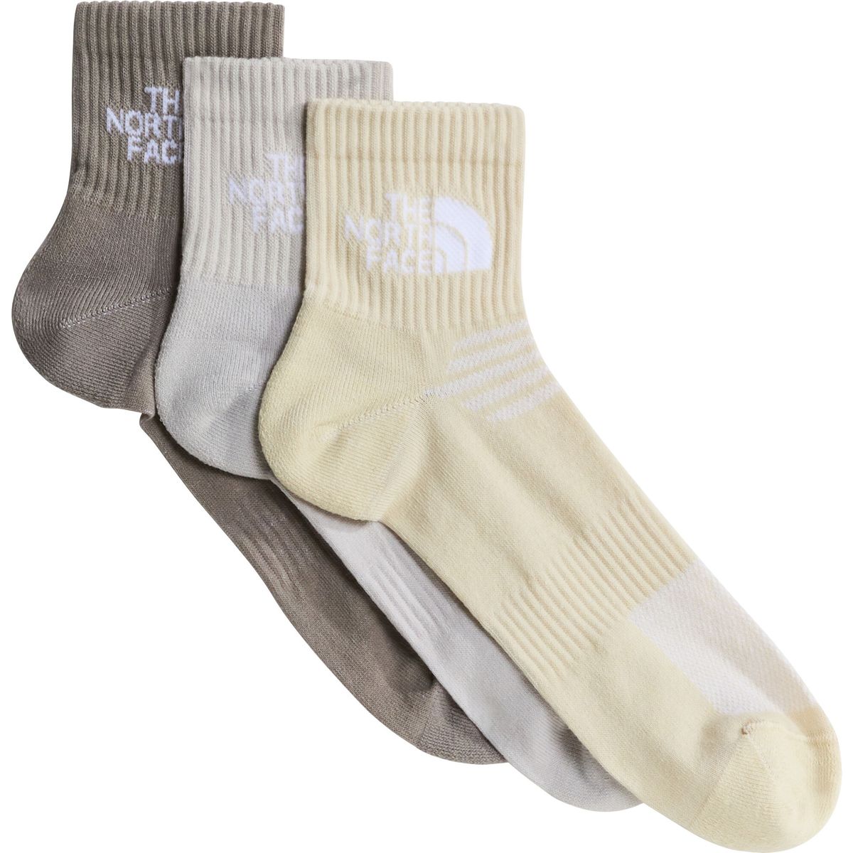 The North Face Multi Sport Cush Quarter Sock 3P stone slab/desert stone (0NF) M NF0A882G0NF-M