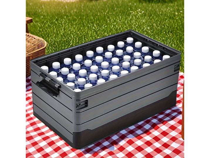 Boîte de rangement pliable d'extérieur 35/60L, grande capacité, conteneur de camping, coussins de patio, accessoires, outils de jardinage, organisateur de coffre