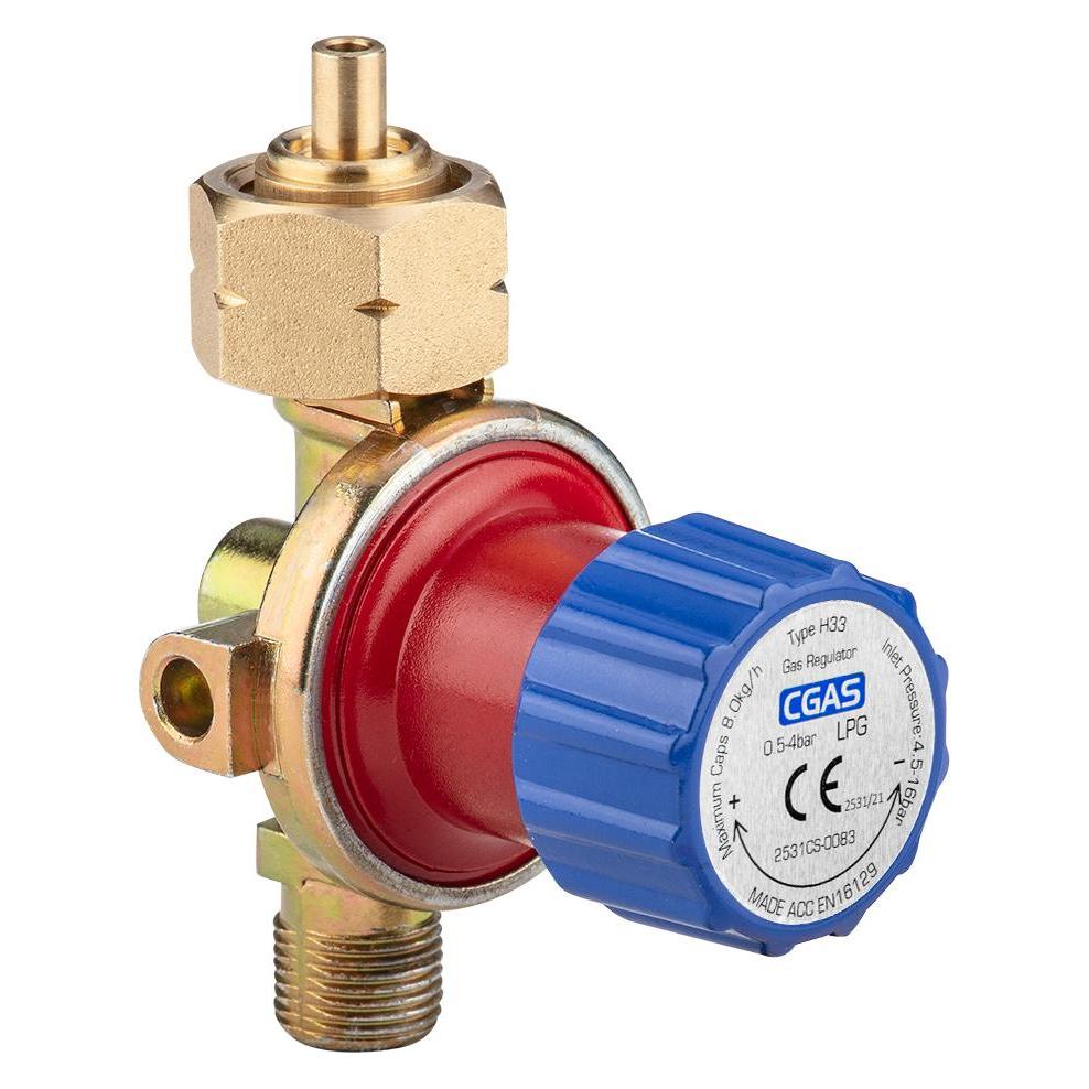 Neo Tools Gas regulator with pressure regulator. (max. 4 bars, 8kg / h) (TOP-20-130)