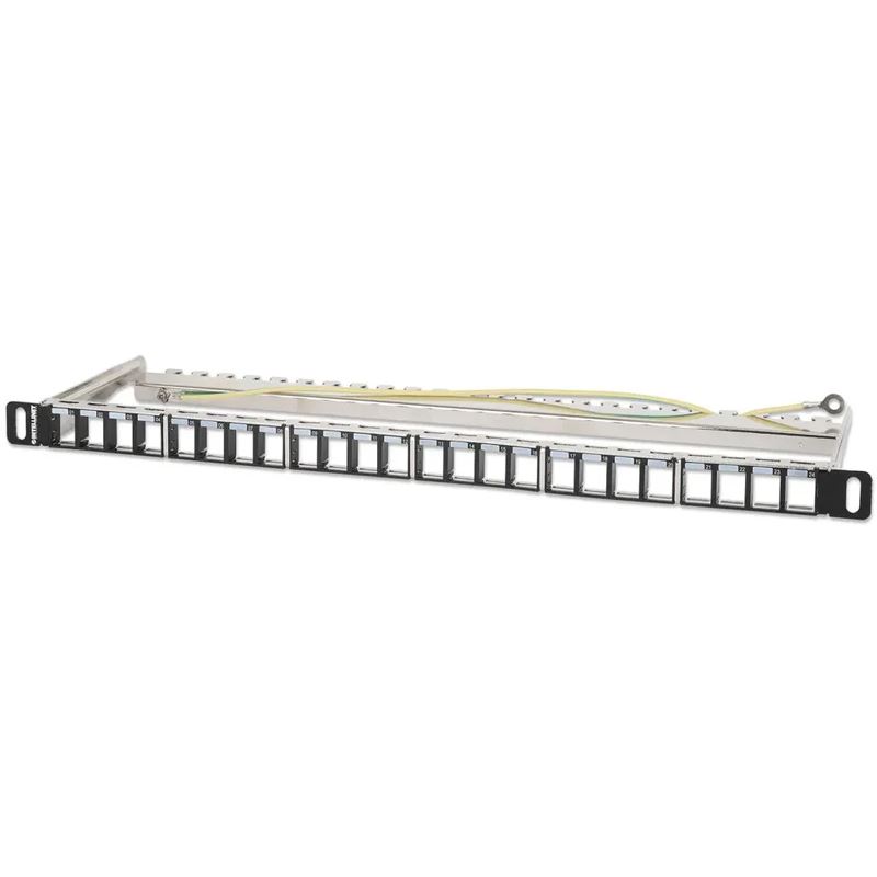 Intellinet 24-Port Patchpanel geschirmt und unbestückt 0,5HE