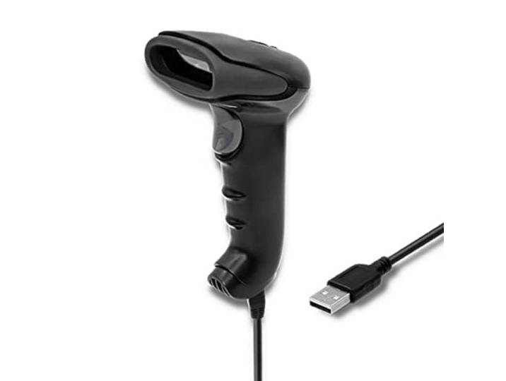Qoltec Laser Scanner 1D USB Black