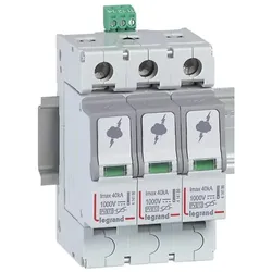 Legrand 414156 Überspannungsableiter Typ 2, Y-Schaltung+FM,1000 VDC,Imax 40 kA,(Ucpv)1200VDC,3M