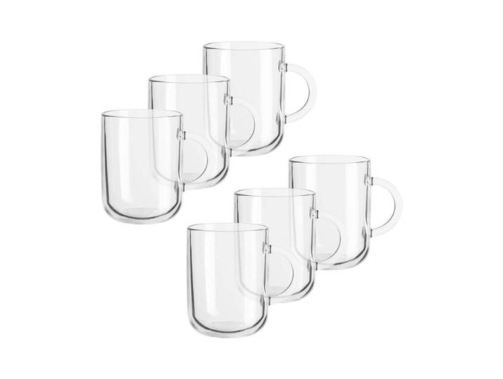 Mäser 935431 Glas Set 6 Gläser mit Henkel Transparent