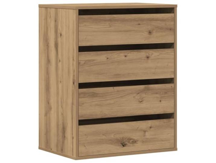 RJPLMFV Kommode mit 4 Schubladen aus Holz, 60 x 41 x 76 cm Strapazierfähiges Verbundholz, pflegeleicht, geräumige Aufbewahrung, Ausstellungsfläche, Wandbefestigung inklusive