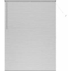 vidaXL Venezianische Jalousien Silber 220 x 160 cm Aluminium