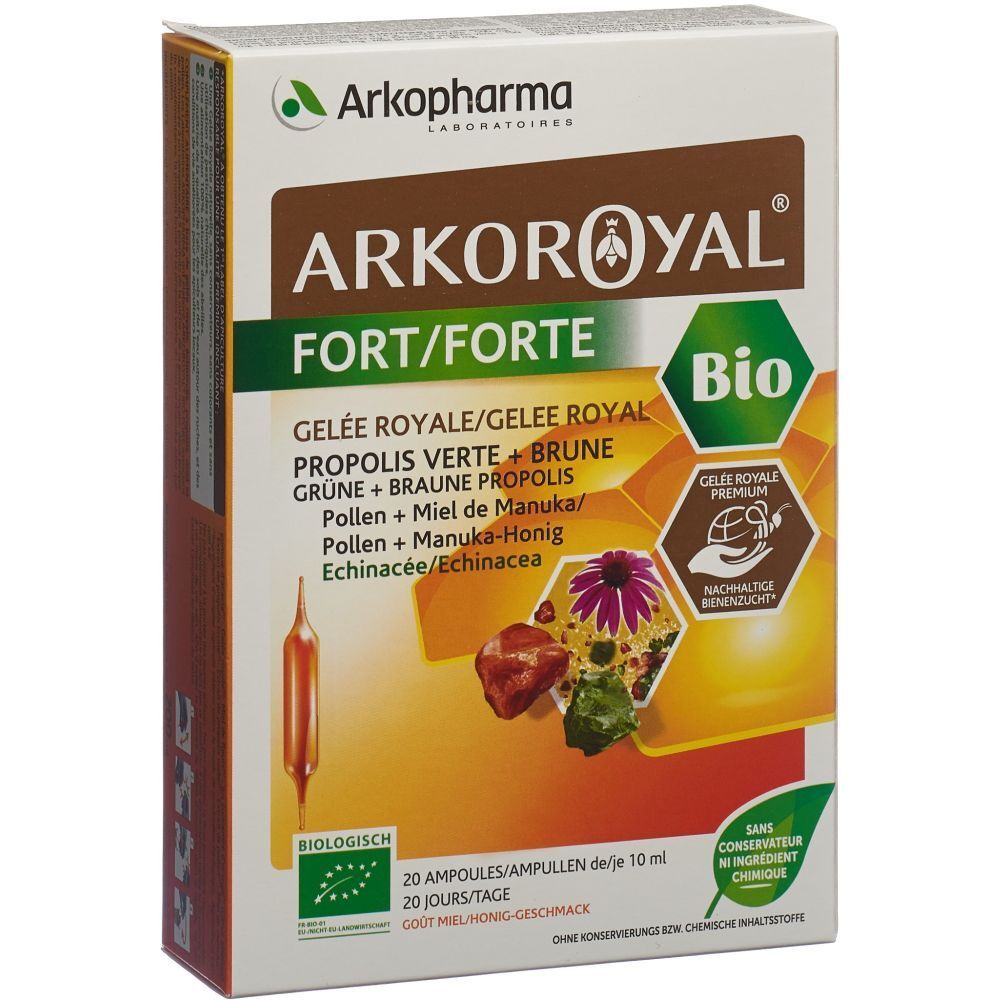 Arkoroyal Gelée Royale Forte Bio 20 Trinkamp 10 ml Trinkampullen
