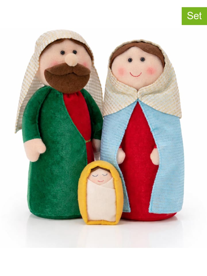 WellHome 3tlg. Krippenfiguren-Set in Bunt - (L)31 cm - onesize