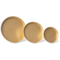 Novaliv, Kerzenständer, 12x Kerzenpick Flach Gold 10cm Durchmesser I Kerzenpin mit Dorn I Adventskerzenhalter