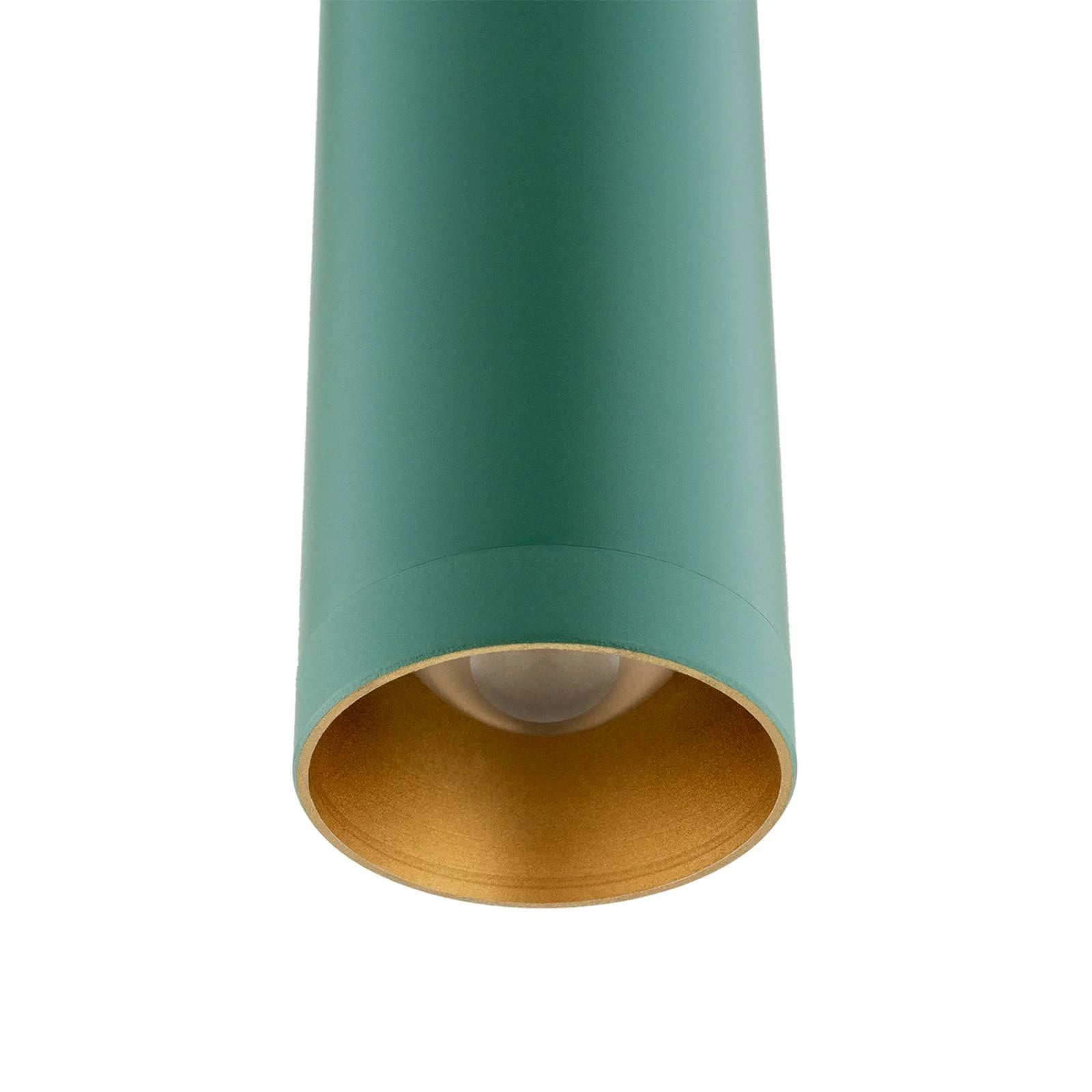 Argon Hanglamp Rulo, Groen/Goud, Metaal, Modern