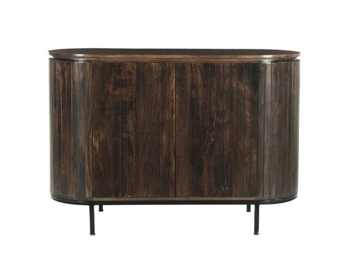 Buffet 115 cm en bois massif brun