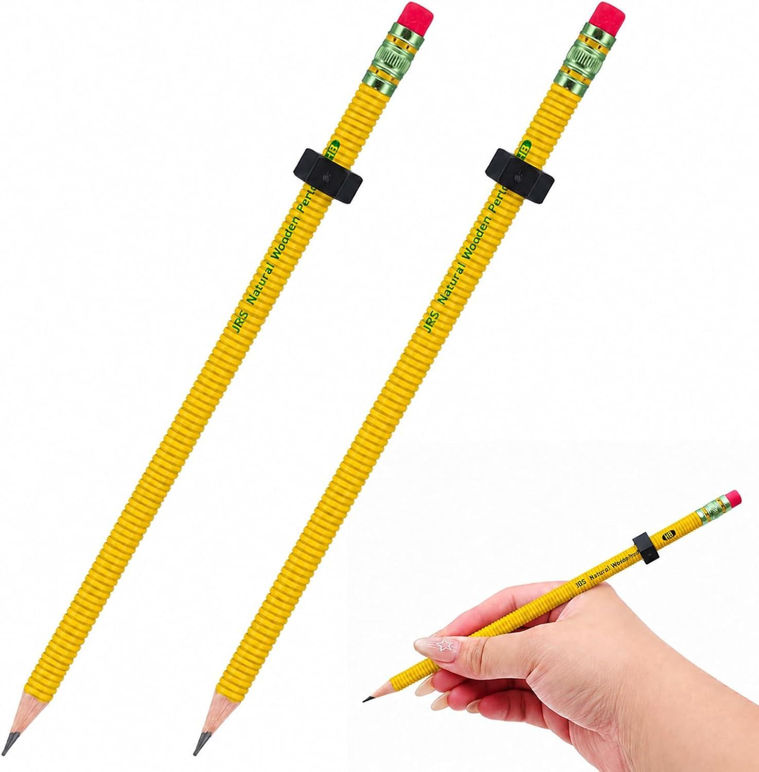 Set van 2 gewaxte fidget-pennen voor ontspanning, 19 cm