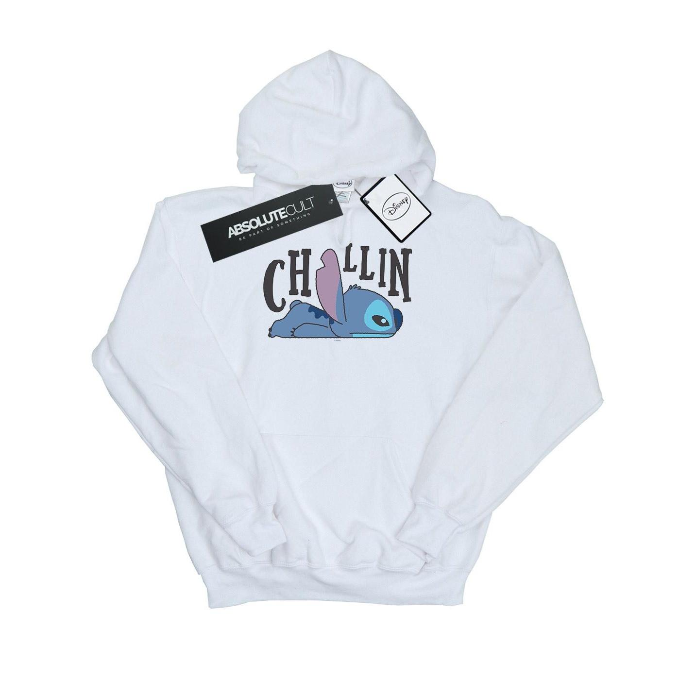 Disney Meisjes Lilo en Stitch Chillin Hoodie (Wit)