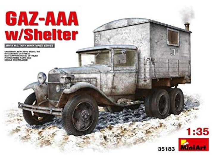 Miniart 1:35 Schaal GAZ-AAA Met Onderdak Plastic Modelset