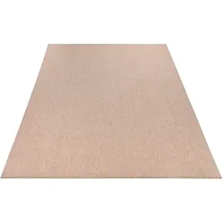 FLACHWEBTEPPICH Waschbar, einfarbig, Beige, 133 x 190 cm