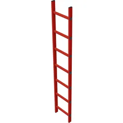 Zarges Schachtleiter 300mm lichte Breite GFK, 15 Sprossen