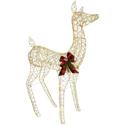 vidaXL 3D Weihnachtsrentier LOVIISA 200 LEDs Warmes Weiß 42049549