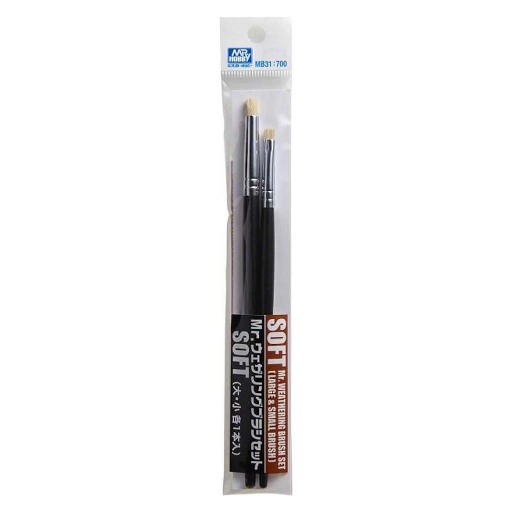Mr.Hobby Mr Hobby -Gunze Mr. Weathering Brush Set Soft (MB-31)