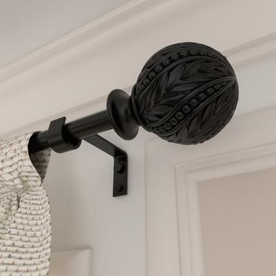 Acroma Modern Farmhouse Extendable Curtain Rod with Final Set
