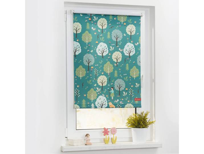 Klemmfix-Rollo Leni 45 x 150cm Grün