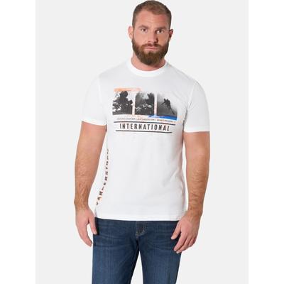T-Shirt JAN VANDERSTORM "T-Shirt SYNDELF", Herren, Gr. 6XL, weiß, Shirts T-Shirt