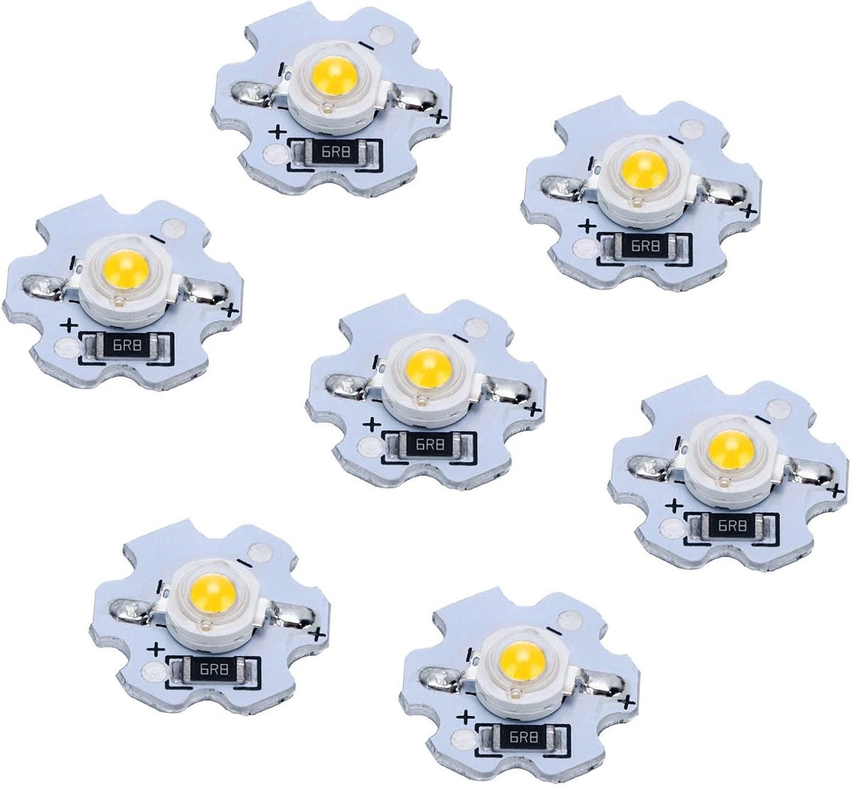 25 stuks LED Lamp Kralen 5V 1W High Power SMD LED Chips 200LM Warm Wit 3000-3200K voor Studio en Spotlight