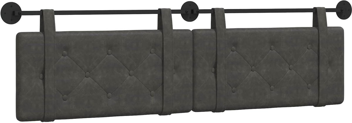 vidaXL Hangend hoofdbord in antieke stijl van PU en engineered wood