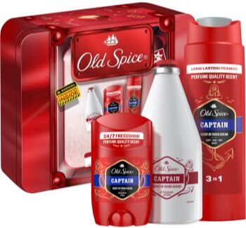 Old Spice Captain Tin Box coffret . Captain Tin Box