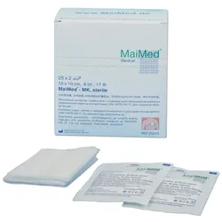 MaiMed Mullkompressen steril 8- lagig 25x2 Stück - 5 cm x 5 cm 25X2 St