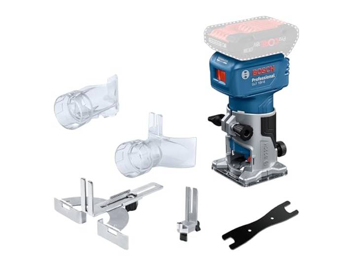 Bosch PRO Affleureuse sans-fil GLF 18V-8 Affleureuse à stratifiés 18V abordable : la solution économique pour le profilage de bords et l’affleurage de stratifiés
