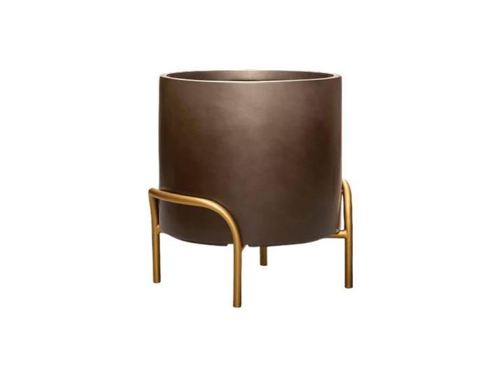Hochwertiger Blumentopf „Gradient Elevated“, verschiedene Grössen Coffee matt Baq Design