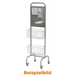 mobile Desinfektionsinsel Novocal DEISI1 Edelstahl mit Tropfschale und Sensorspender 500 ml