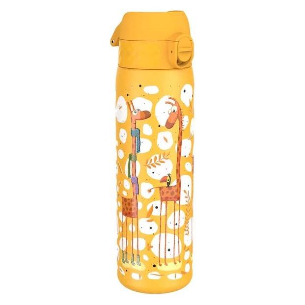 ION8 Auslaufsichere Kinder-Edelstahlflasche Giraffen 600 ml (0.60 l) (0619098088007)