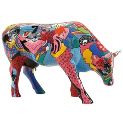 Partying with Pi-COW-sso - Cowparade Kuh Large