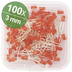 Quadrios LED-Sortiment Rot Rund 3 mm 600 mcd 30 ° 20 mA 2.0 V Box 1802O019