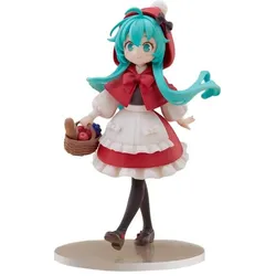 Furyu Hatsune Miku Desktop Fairy PVC Statue Hatsune Miku Little red riding hood Ver. 16 cm