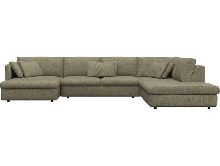 FLEXLUX Wohnlandschaft Lovane, u-Form, bequem und komfortabel, Weich & anschmiegsam, große Sitztiefe auf Kaltschaum, Dekokissen inkl.