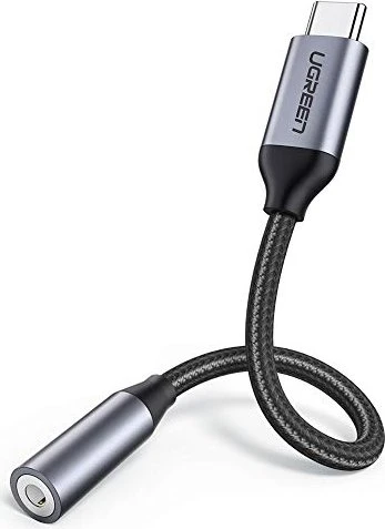 Ugreen Type-C (USB-C) to 3.5mm Jack (F) Audio Adapter Silver 0.1m