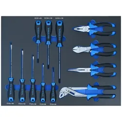 SW Stahl Werkstattwagensortiment Zangen und Schraubendreher 12-teilig