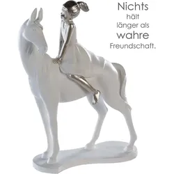 Casablanca by Gilde, Deko Figuren + Skulpturen, Figur Skulptur Girl on Horse
