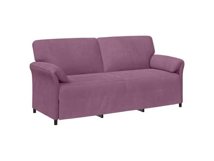 Todiikf 3-Sitzer Sofa Samt Couch 198 x 83 x 95 cm Lila Stabiler Metallrahmen mit weicher Polsterung und langlebigen Kunststoffbeinen fuer das Wohnzimmer.