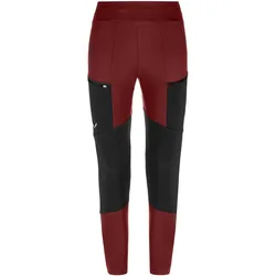 Salewa, Damen, Outdoorhose, Women's Puez Dry Responsive Cargo Tights (34, XS), Rot
