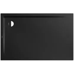Kaldewei SUPERPLAN MIT WANNENTRÄGER EXTRAFLACH Duschfläche, 750x900 mm, schwarz matt, erhöhte Einbauhöhe, Eckablauf, MADE IN GERMANY