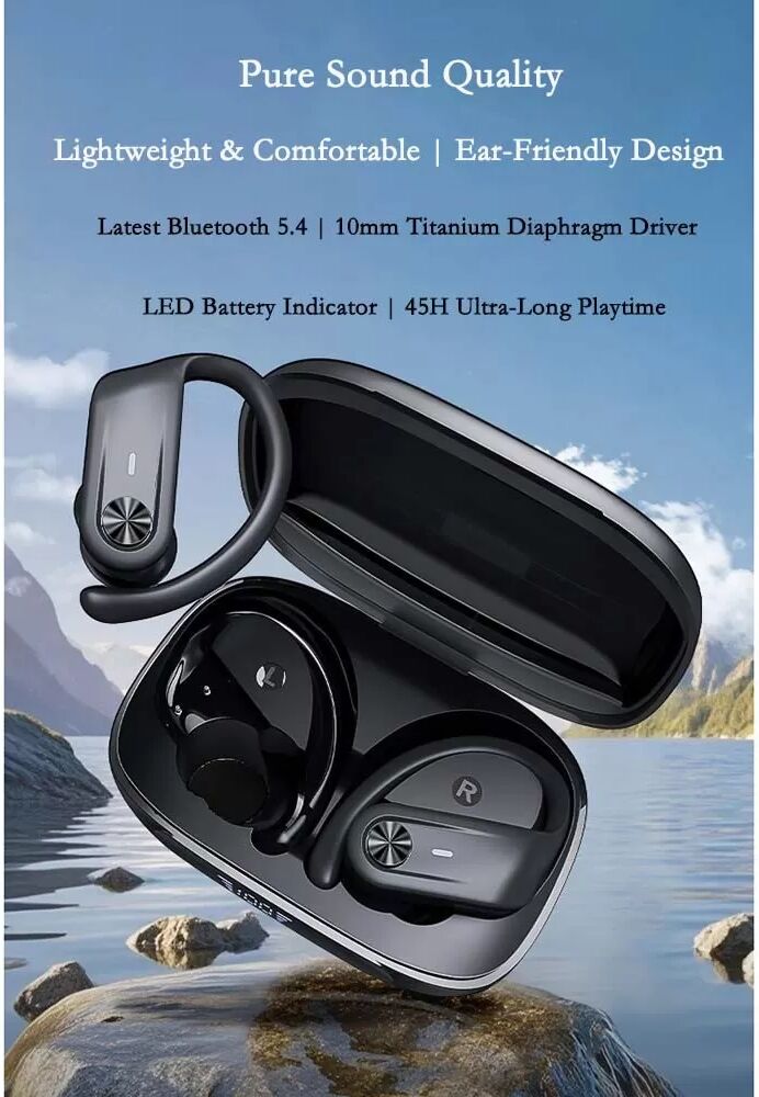 INF HIFI Noise Cancelling Over-Ear Sport-Kopfhörer, Bluetooth 5.4, 45H Wiedergabezeit
