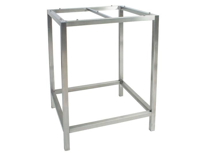 Stern Edelstahl Stehtischgestell 80x80x111 cm, Vierkantrohr
