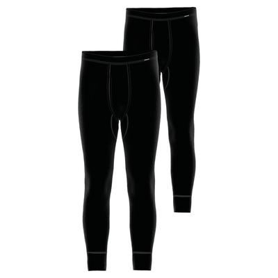 Lange Unterhose AMMANN "2er Pack lange Unterhose mit Eingriff Day Classic", Herren, Gr. 5, schwarz, Obermaterial: 100% Baumwolle CO., Unterhosen Lange Unterhose