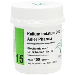 Kalium jodatum D12 Adler Pharma Nr.15, Tablette 400 St Tabletten