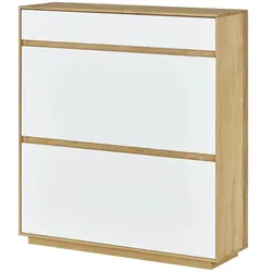 Schuhschrank   ¦ weiß ¦ Maße (cm): B: 101 H: 111 T: 30.0