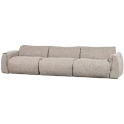 Sofa Baggy 3-Sitzer aus Melange-Stoff, modern, natur, vielseitig kombinierbar, hochwertig gepolstert