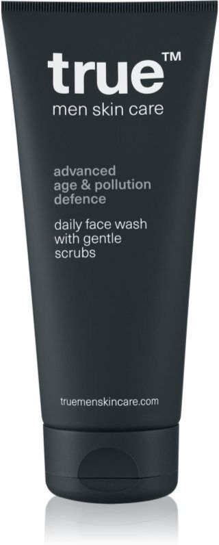 true men skin care Daily face wash with gentle scrubs Exfoliating Cleansing Gel for men 200 ml